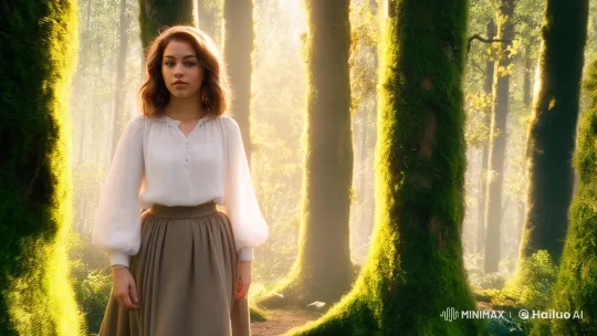 Lila's Determined Journey Through the Enchanted Forest – AI Generated Video | Hailuo AI