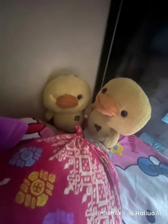 Adorable Plush Ducks Perform Gentle Kungfu on Cozy Bed – AI Generated Video | Hailuo AI