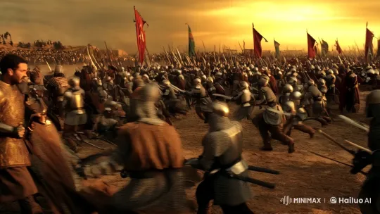 Saladin and Baldwin IV in Epic Sunset Battle – AI Generated Video | Hailuo AI
