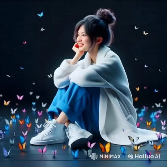 Magical Dance Party with Girl and Butterflies – AI Generated Video | Hailuo AI