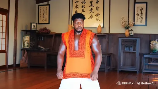 Kung Fu Master in Serene Dojo Displaying Mastery – AI Generated Video | Hailuo AI