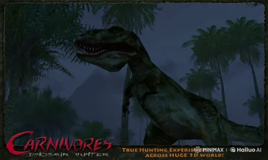T-Rex and King Kong Face Off in Moonlit Jungle – AI Generated Video | Hailuo AI