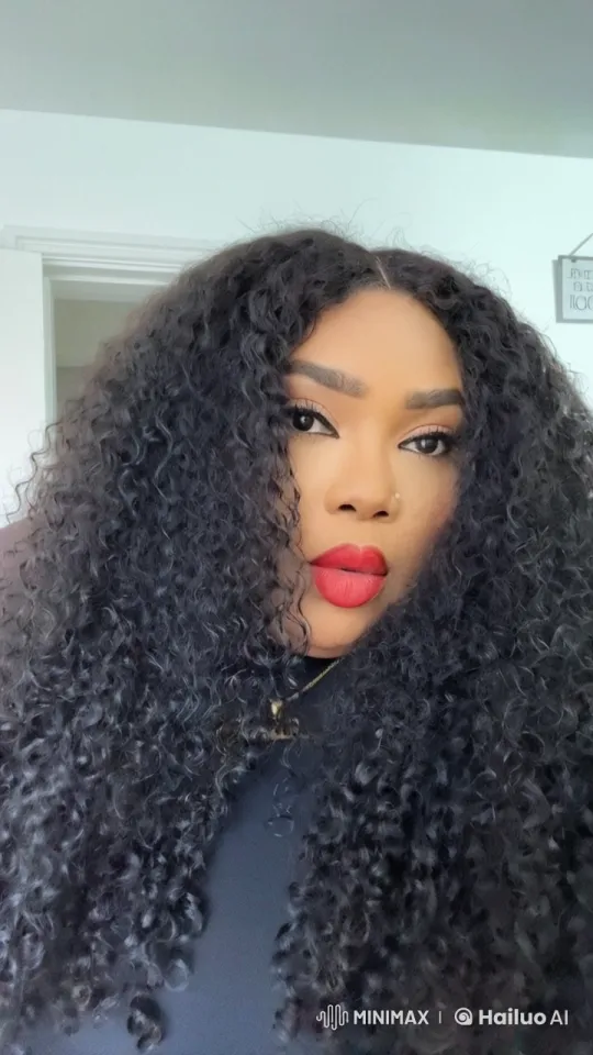 Confident Plus-Size Woman with Graceful Curly Hair – AI Generated Video | Hailuo AI