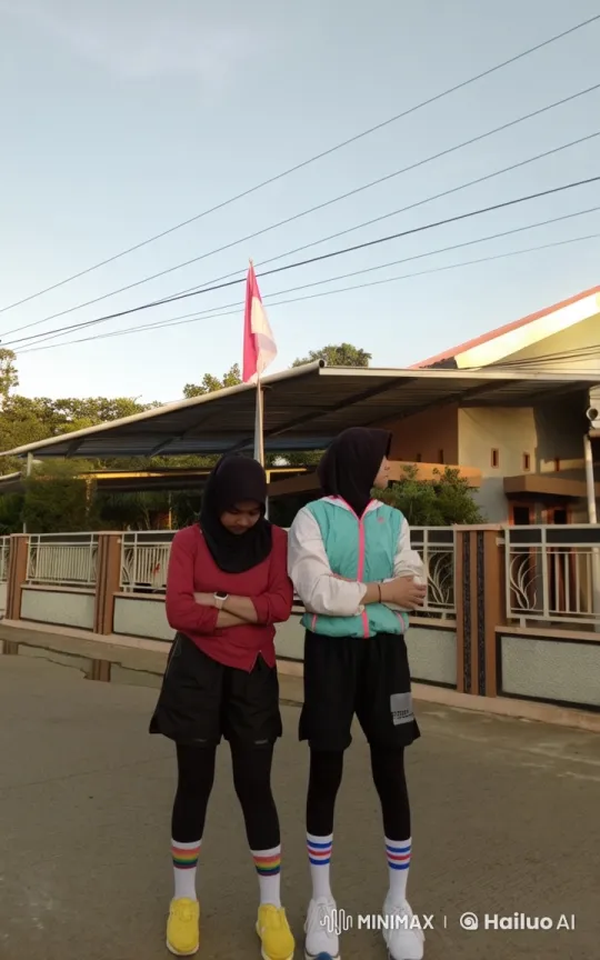 Indonesian Athletes' Live2D Kung Fu Battle in Residential Area – AI Generated Video | Hailuo AI
