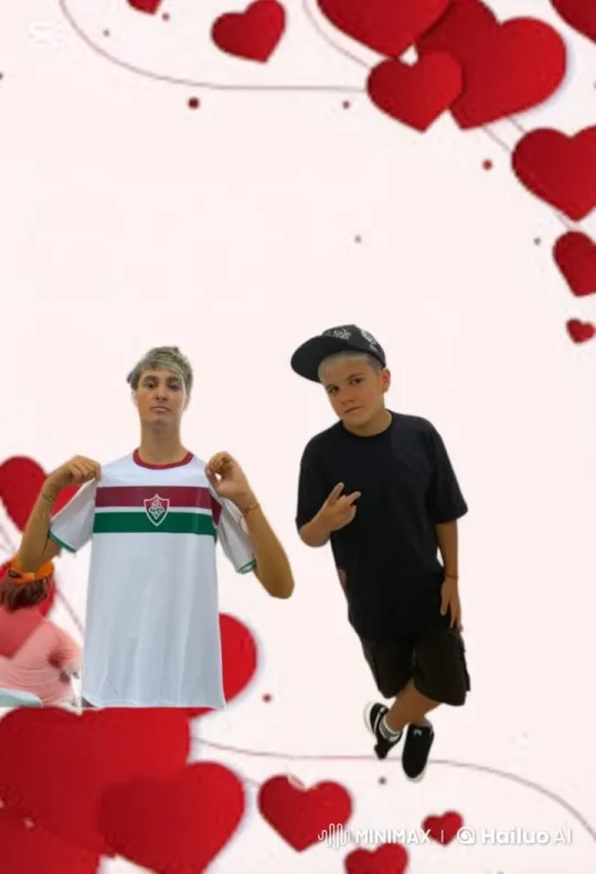 Boys Bonding in Heart-Filled Live2D Animation – AI Generated Video | Hailuo AI