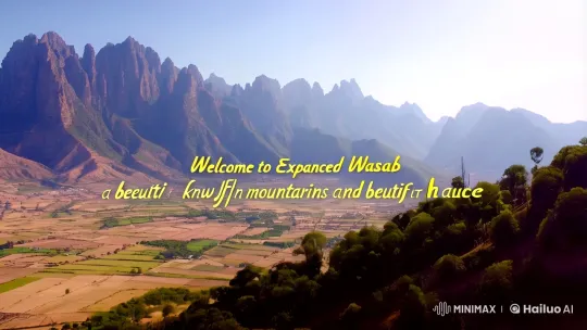 Wasab: Aerial Views and Daily Life in Yemen's Beauty – AI Generated Video | Hailuo AI