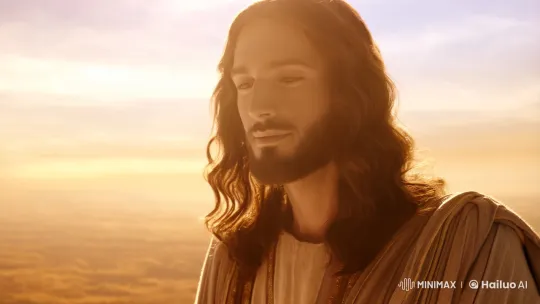 Ethereal Cinematic Loop Captures Jesus in Serene Light – AI Generated Video | Hailuo AI
