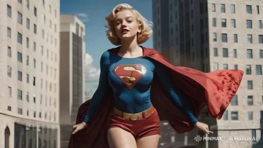 Supergirl Soars Gracefully Through City in Live2D Animation – AI Generated Video | Hailuo AI