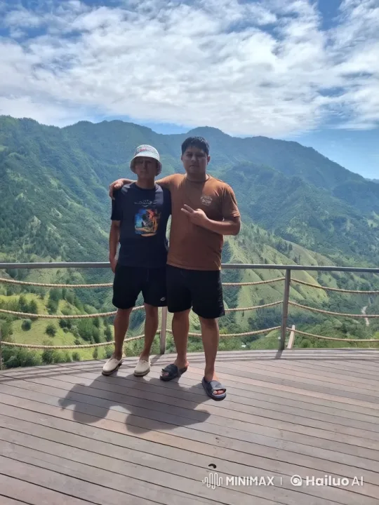 Friends Practicing Kungfu on Mountain Deck – AI Generated Video | Hailuo AI