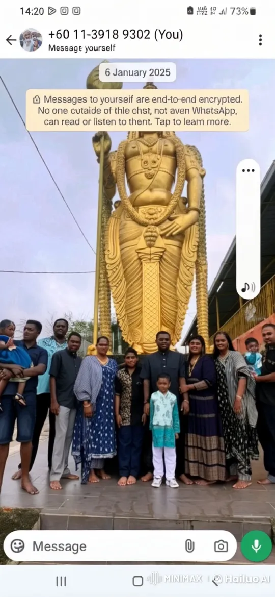 Live2D Animated Family Practicing Kungfu in Front of a Deity Statue – AI Generated Video | Hailuo AI