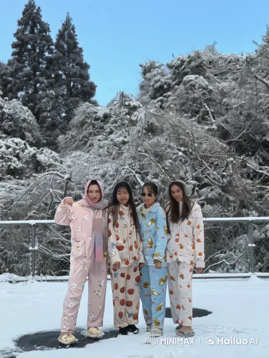 Winter Wonderland: Pajama-clad Kung Fu in Live2D – AI Generated Video | Hailuo AI