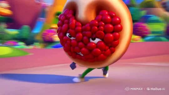 Anpan-man's Whimsical Battle in a High Aesthetic World – AI Generated Video | Hailuo AI