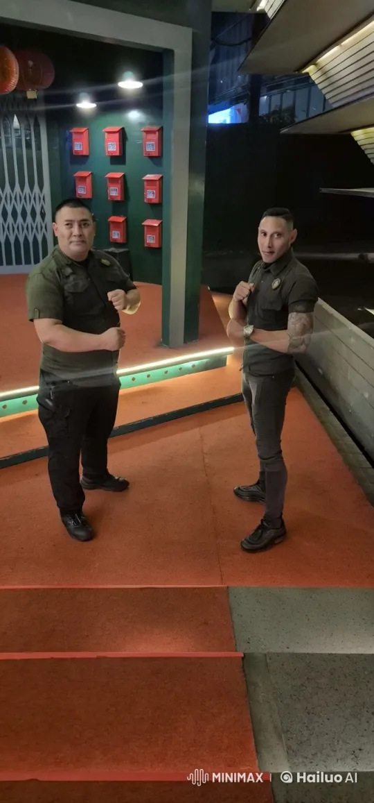 Uniformed Individuals Engage in Intense Red Carpet Fight – AI Generated Video | Hailuo AI