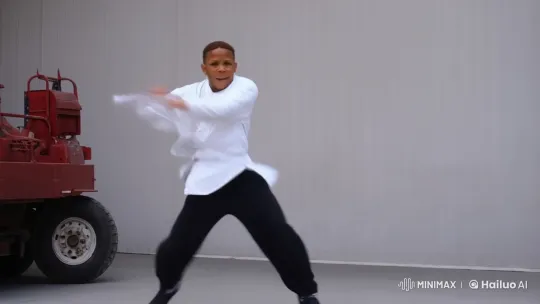Dynamic Kung Fu Combat and Aerial Maneuvers – AI Generated Video | Hailuo AI