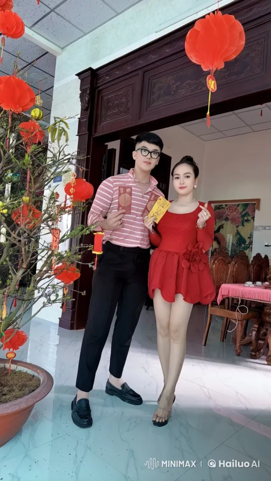 Couple Demonstrates Energetic Martial Arts in Festive Setting – AI Generated Video | Hailuo AI