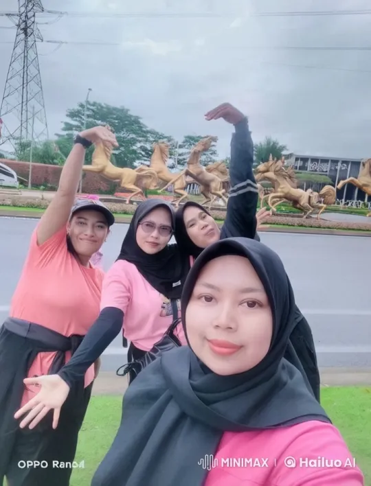 Pink Tops and Black Hijabs Practice Kungfu – AI Generated Video | Hailuo AI