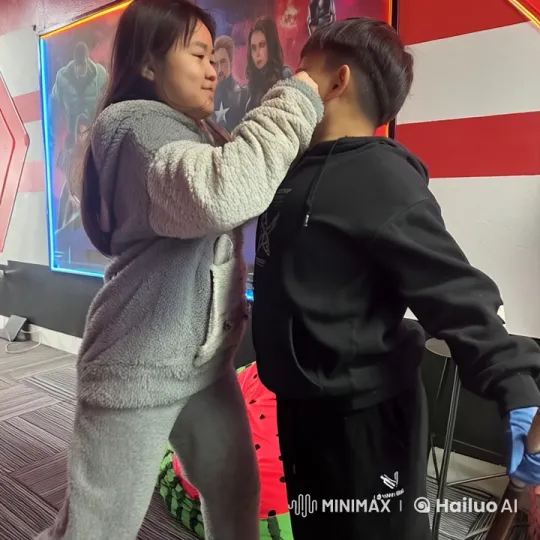 Colorful Live2D Kungfu Fight in Vibrant Room – AI Generated Video | Hailuo AI