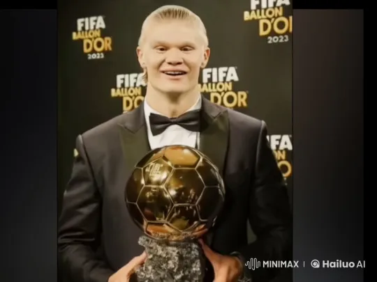 FIFA Ballon d'Or 2023 Trophy Shatters at Award Ceremony – AI Generated Video | Hailuo AI