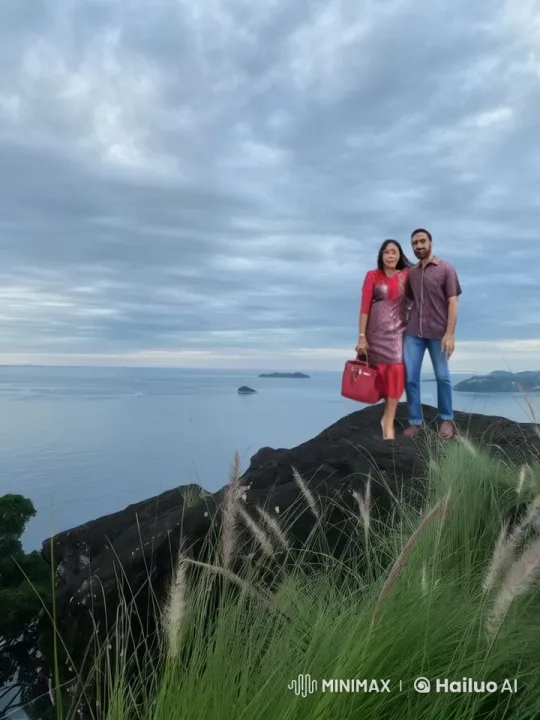 Couple Practicing Kungfu on Cliff with Tranquil Sea – AI Generated Video | Hailuo AI