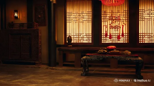 Traditional Chinese Room: A Mesmerizing Fusion of Beauty and Horror – AI Generated Video | Hailuo AI
