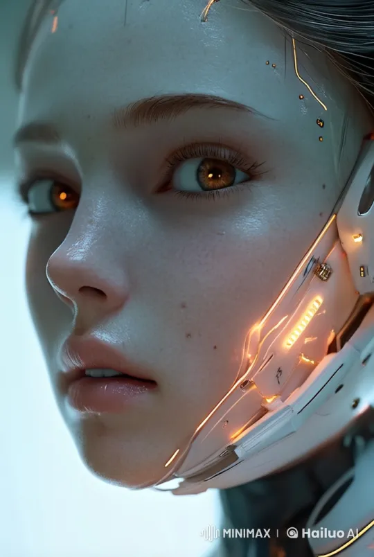 Shiny Metallic Robot in Live2D with Dynamic Lighting Effects – AI Generated Video | Hailuo AI