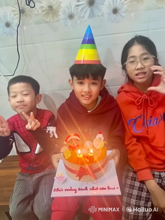 Children Celebrate Birthday with Kungfu Moves in Live2D Animation – AI Generated Video | Hailuo AI