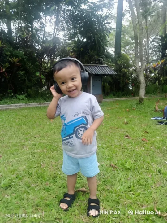 Child Playing Kungfu in Nature with Stick – AI Generated Video | Hailuo AI