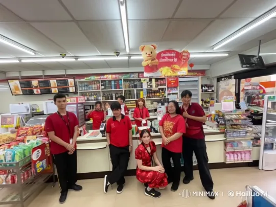7-Eleven Employees Perform Energetic Kung Fu Battle – AI Generated Video | Hailuo AI