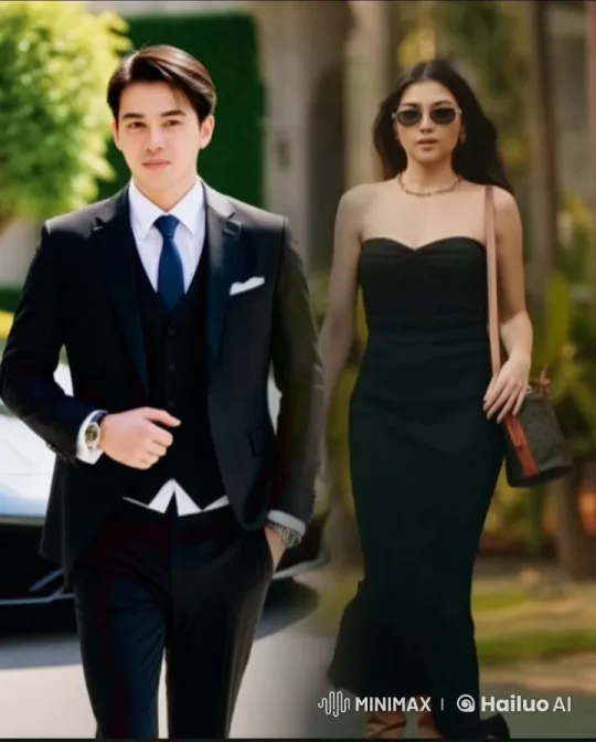 Elegant Couple Walking in a Garden Setting – AI Generated Video | Hailuo AI