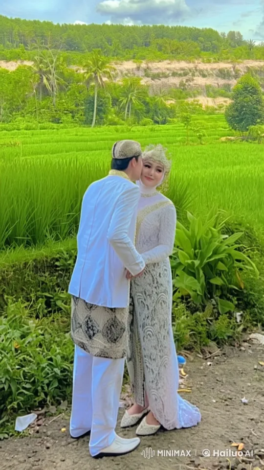 Romantic Martial Arts Dance in Verdant Rice Field – AI Generated Video | Hailuo AI