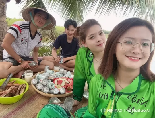 Friends Enjoying Outdoors Transition to Kungfu Showdown – AI Generated Video | Hailuo AI