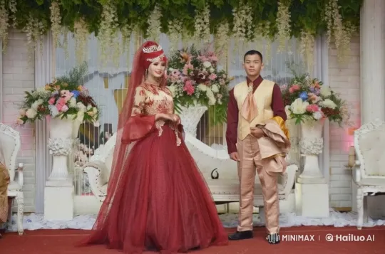 Wedding Scene Showcases Bride and Groom's Kungfu Skills – AI Generated Video | Hailuo AI