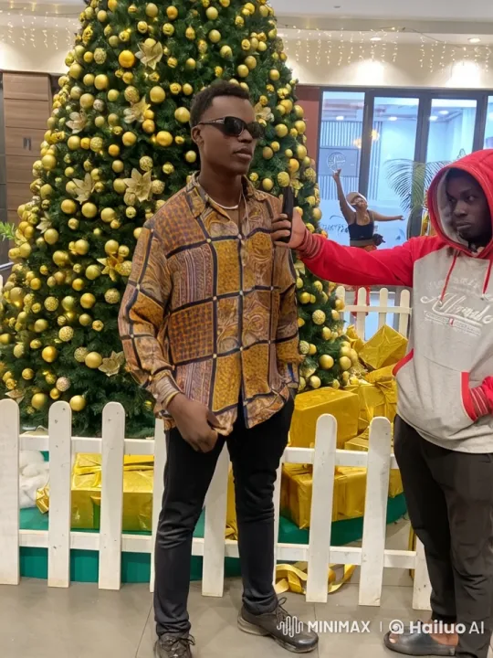 Christmas Tree Backdrop: Kung Fu Performance – AI Generated Video | Hailuo AI