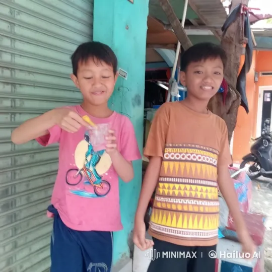 Boys Practice Kungfu Skills Outside Shop – AI Generated Video | Hailuo AI