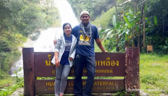 Couple Performs Martial Arts in Front of Waterfall Background – AI Generated Video | Hailuo AI