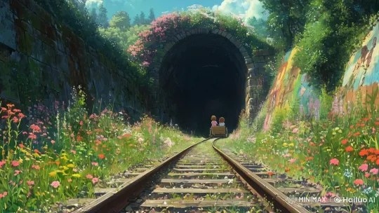 Magical Journey Through Enchanted Studio Ghibli Tunnel – AI Generated Video | Hailuo AI