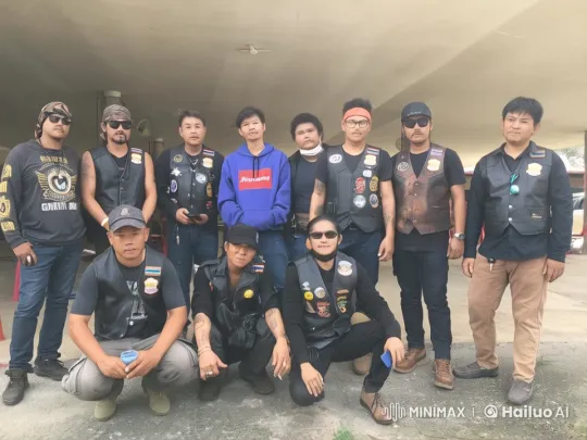 Motorcycle Club Engages in Martial Arts and Riding Coordination – AI Generated Video | Hailuo AI