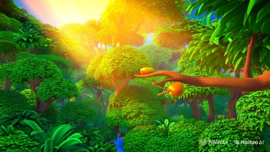 Jungle Drama: Peacock and Jackal's Mango Dispute – AI Generated Video | Hailuo AI