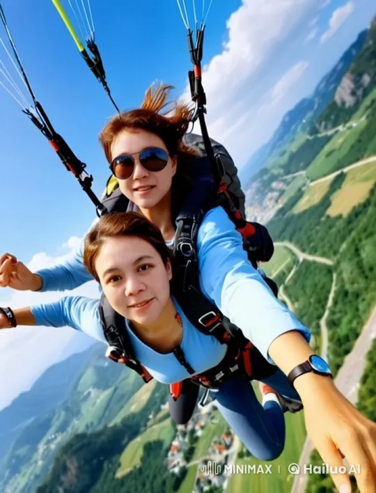 Live2D Skydiving Martial Arts Battle Sequence – AI Generated Video | Hailuo AI
