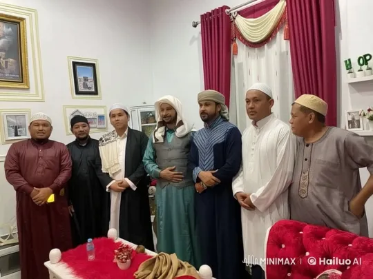 Traditional Men Gathering in a Decorated Room – AI Generated Video | Hailuo AI