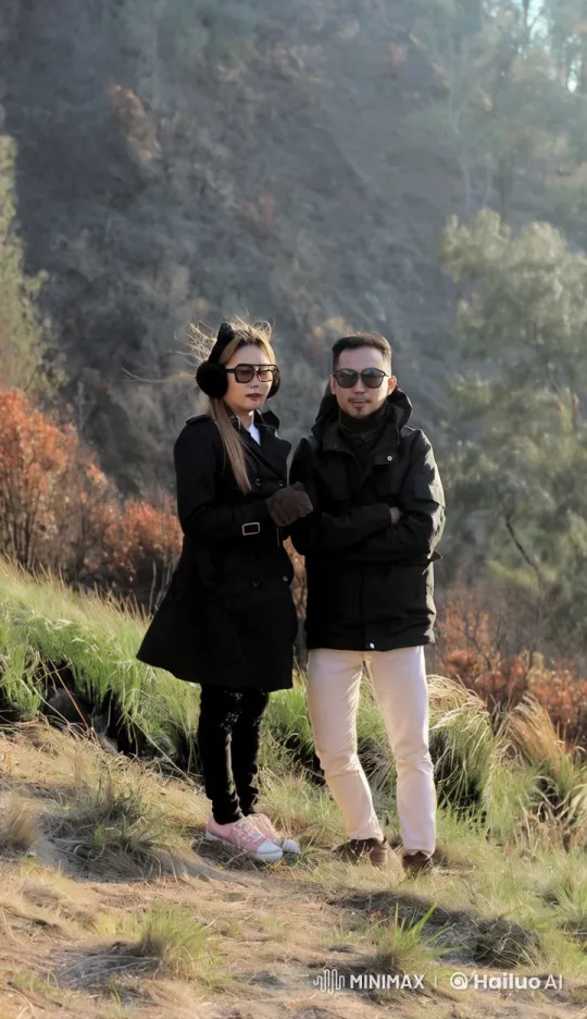 Autumn Hillside Kungfu Practice with Supportive Partner – AI Generated Video | Hailuo AI