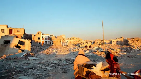 Resilience Amidst Ruins: A Call for Peace and Justice – AI Generated Video | Hailuo AI