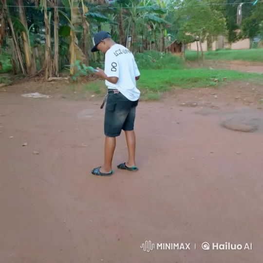 Young Person Stands on Dirt Path Amidst Nature – AI Generated Video | Hailuo AI