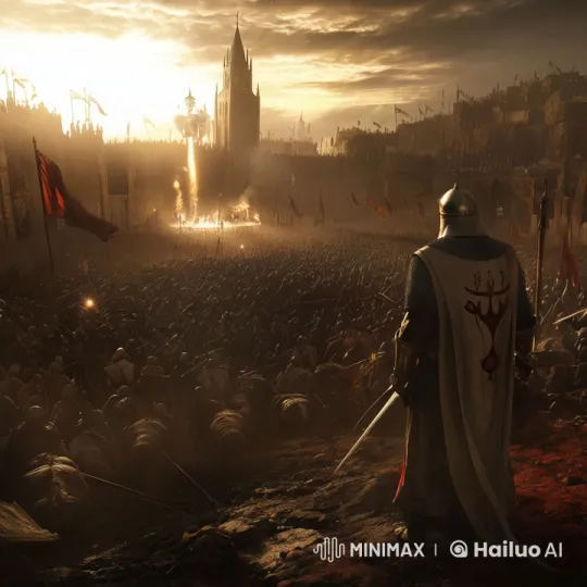 Saladin and King Baldwin IV's Epic Battle During the Crusades – AI Generated Video | Hailuo AI