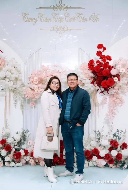 Live2D Animation: Dynamic Kungfu Duo in Floral Setting – AI Generated Video | Hailuo AI