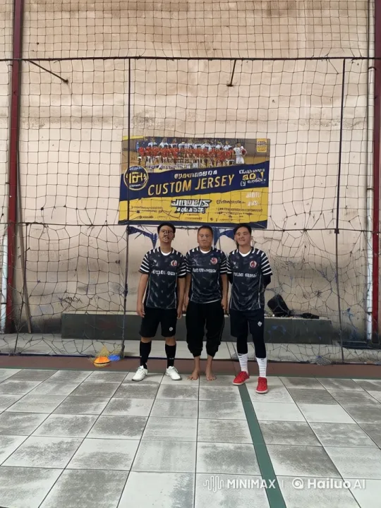 Three Young Men Perform Martial Arts in Soccer Setting – AI Generated Video | Hailuo AI
