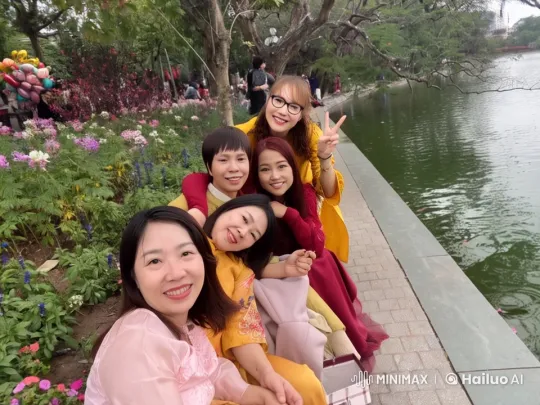 Traditional Attire Kung Fu Performers in Scenic Setting – AI Generated Video | Hailuo AI