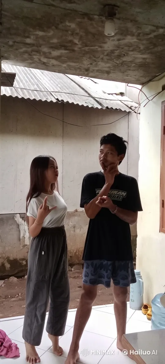 Live2D Animated Kungfu Duo in Playful Sparring – AI Generated Video | Hailuo AI