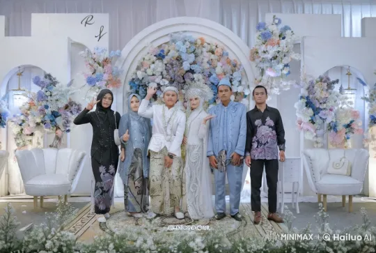 Traditional Attire Kungfu Display at Vibrant Wedding Setting – AI Generated Video | Hailuo AI