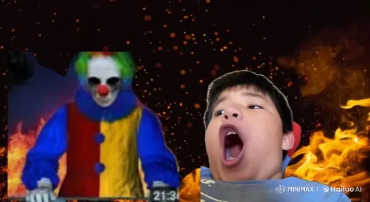 Clown to Sonic Transformation with Fiery Live2D Animation – AI Generated Video | Hailuo AI